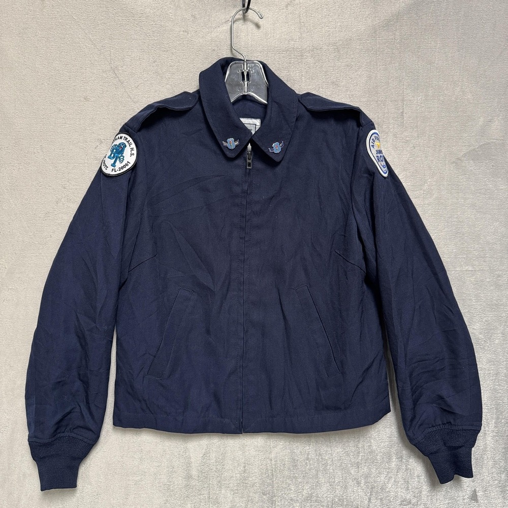 Wings Collection Jacket Womens 8 Blue‎ AFJROTC Bomber Air Force Junior ROTC Coat